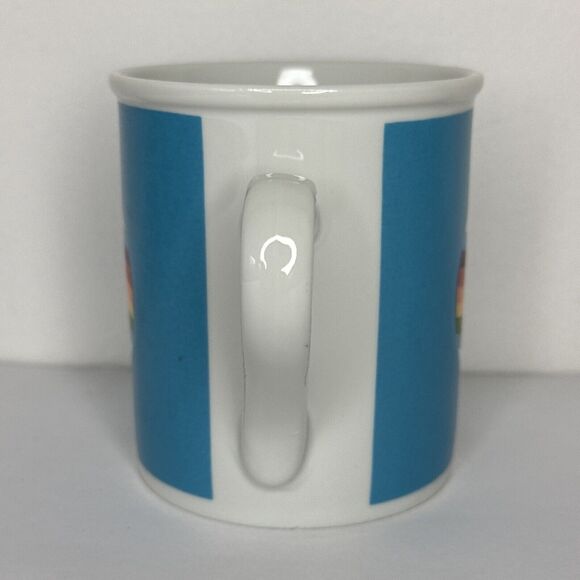 Vtg Sonrise Creations 1982 Enesco Mug Rainbow God Never Fails Left Right Hand - Picture 5 of 7